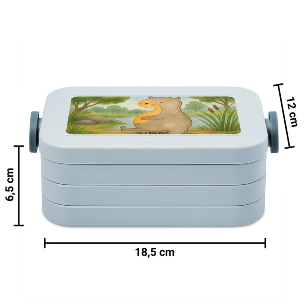 MEPAL Bentobox Otter Bauch Design Lunchbox, Bentobox, Brotdose, Otter, Fischotter, Seeotter, Otter Seeotter See Otter