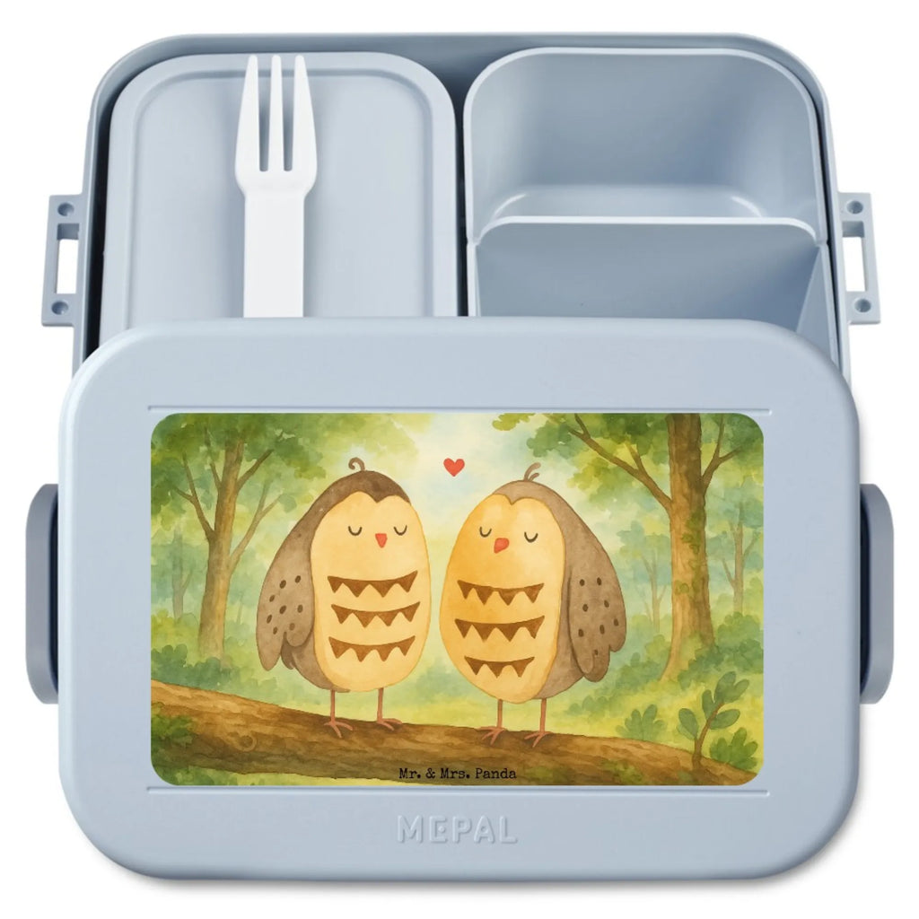 MEPAL Bentobox Eulen Liebe Design Bentobox, Brotdose, Lunchbox, Eule, Liebe Spruch, Liebe, Owl, Wortspiel lustig, Freundin Geschenk, All you need is love, Eule Deko, Freund, Hochzeit Spruch