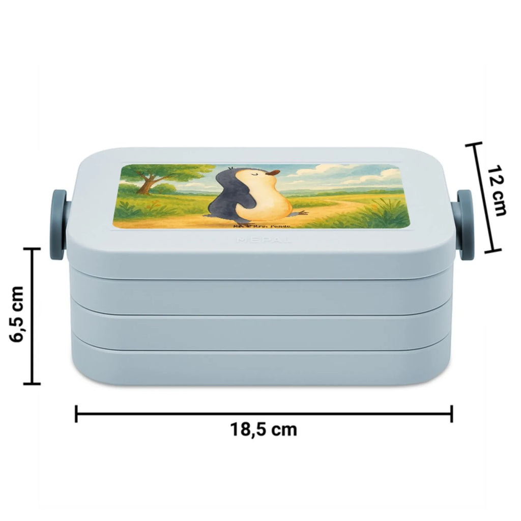 MEPAL Bentobox Pinguin marschieren Design Lunchbox, Brotdose, Bentobox, Pinguin, Schwester, Langschläfer, Frühaufsteher, Familie, Bruder, Pinguine