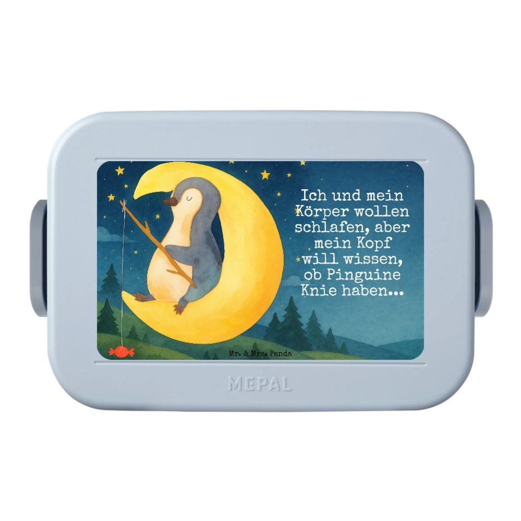 MEPAL Bentobox Pinguin Mond Design Bentobox, Lunchbox, Brotdose, Pinguin, Schlafstörungen, Nachtruhe, Pinguine, schlafen, Schlafzimmer, Spruch, Einschlafen, Gästezimmer