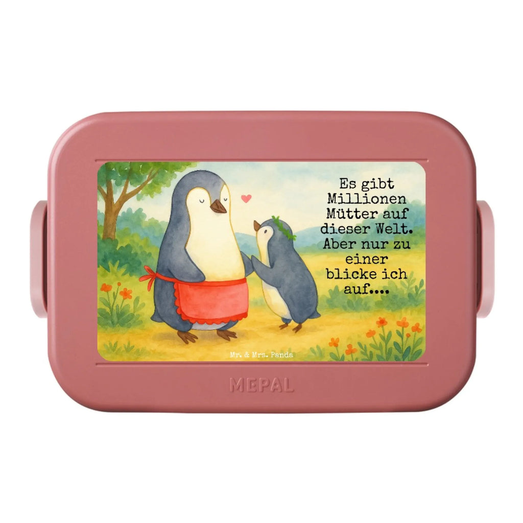 MEPAL Bentobox Pinguin mit Kind Design Brotdose, Lunchbox, Bentobox, Familie, Vatertag, Muttertag, Bruder, Schwester, Mama, Papa, Oma, Opa, Mami, Mutti, Geburststag, Mutter, Geschenk