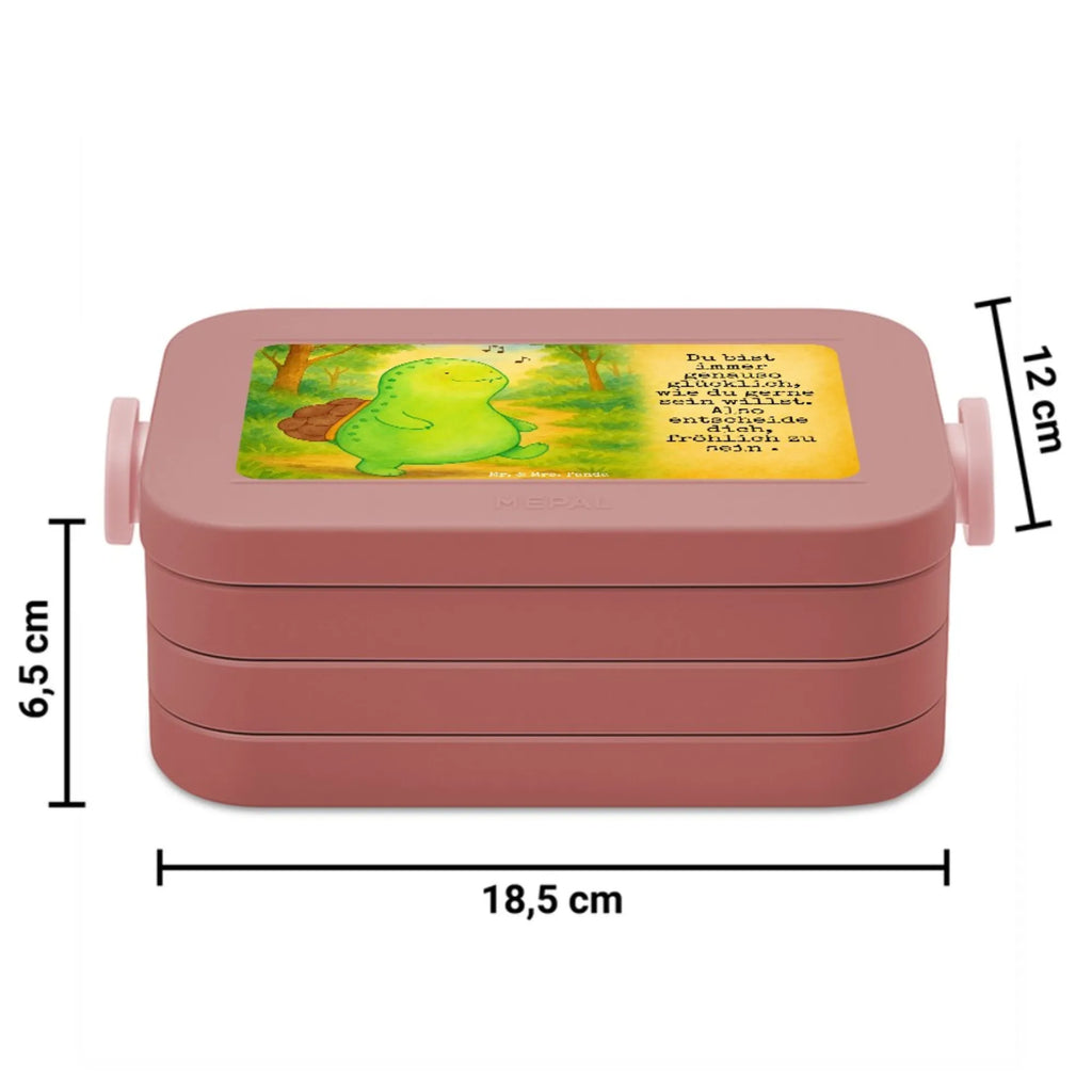 MEPAL Bentobox Schildkröte Pfeifen Design Bentobox, Brotdose, Lunchbox, Schildkröte, Schildi, Schildkröten, Lebensfreude, Motivation, Depression, fröhlich, Neuanfang, Trennung, Glück