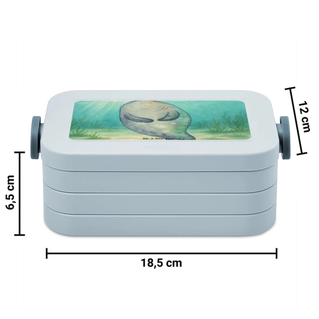 MEPAL Bentobox Seekuh Happy Design Lunchbox, Brotdose, Bentobox, Meerestiere, Meer, Urlaub, Zufrieden, Neuanfang, Achtsamkeit, Neustart, Liebeskummer, Respekt, Seekuh, Freundin, Seekühe, Selbstliebe