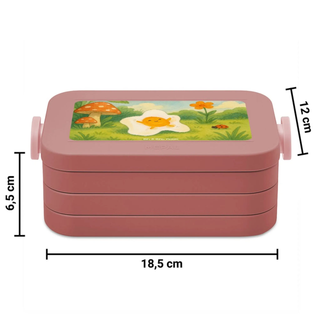MEPAL Bentobox Spiegelei Ei Design Lunchbox, Bentobox, Brotdose, Tiermotive, Gute Laune, lustige Sprüche, Tiere, Ei, Glücklich, Tag, Spiegelei, Schön, Liebe