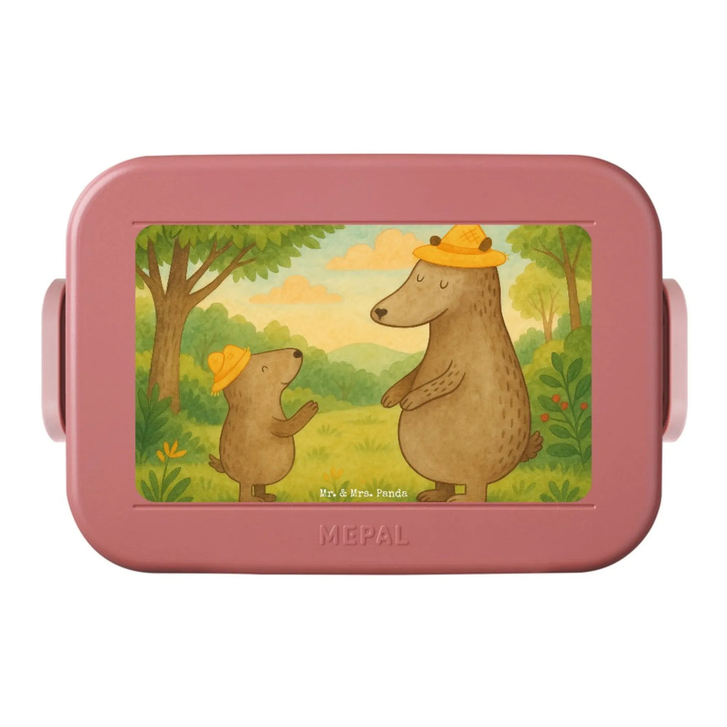 MEPAL Bentobox Bären mit Hut Design Bentobox, Brotdose, Lunchbox, Familie, Vatertag, Muttertag, Bruder, Schwester, Mama, Papa, Oma, Opa, Daddy, Vorbild, Papi, Family, Vater-Sohn, Kinder, Lieblingsmensch, Bären, Kind, Paps, Vater, Dad, Sohn, Bär, Söhne