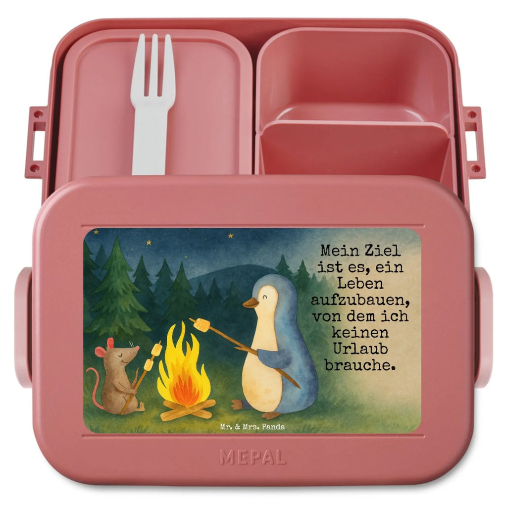 MEPAL Bentobox Pinguin Lagerfeuer Design Brotdose, Bentobox, Lunchbox, Pinguin, Lagerfeuer, Motivation, Leben, Maus, Lebensspruch, Büroalltag, Marshmallows, grillen, Neustart, Büro, Pinguine, Feuer, Liebe, Job, Arbeit, Lebensmotivation