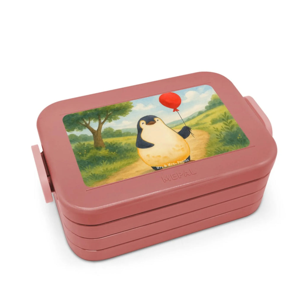 MEPAL Bentobox Pinguin Luftballon Design Bentobox, Brotdose, Lunchbox, Pinguin, Motivation, neues Leben, Geschenkidee, Glück, Lebenslust, Luftballon, Geschenk Freundin, Tagträume, Neustart, Pinguine, Liebe, beste Freundin