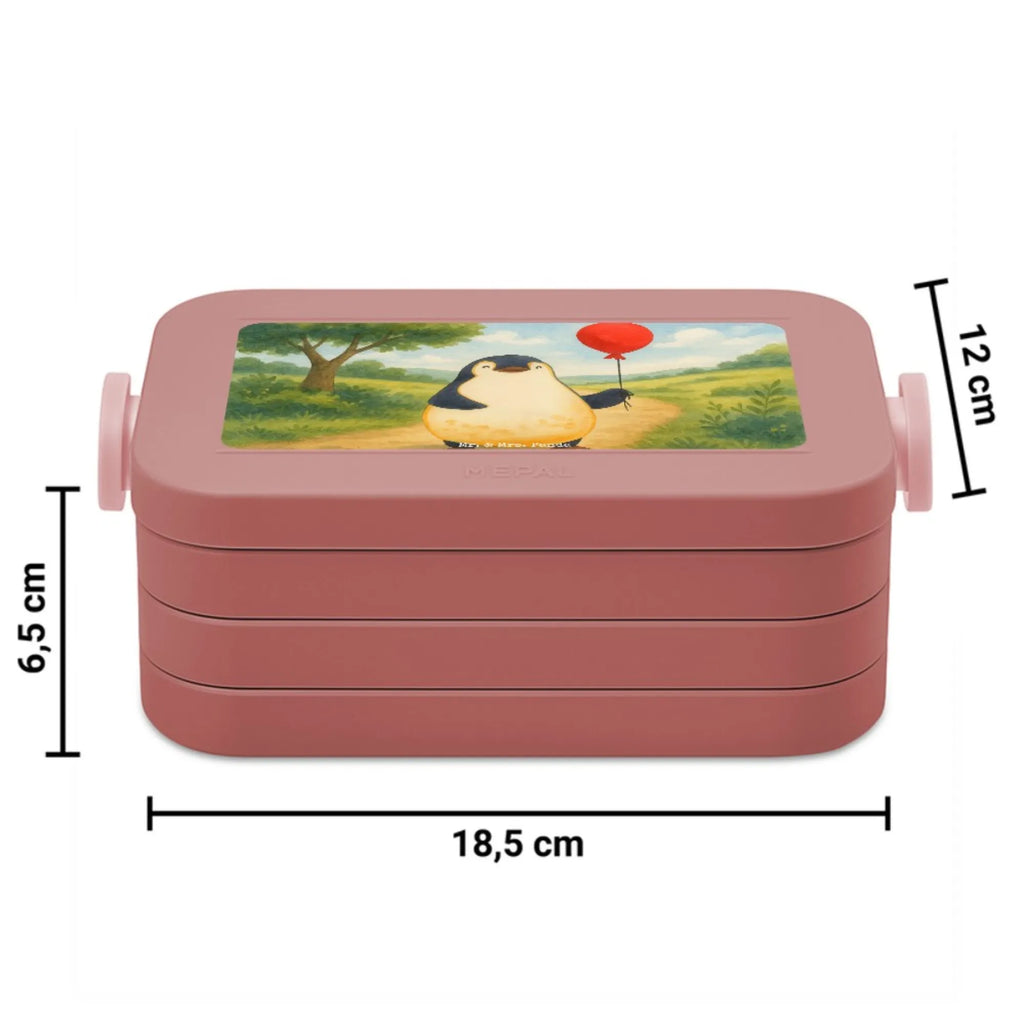 MEPAL Bentobox Pinguin Luftballon Design Bentobox, Brotdose, Lunchbox, Pinguin, Motivation, neues Leben, Geschenkidee, Glück, Lebenslust, Luftballon, Geschenk Freundin, Tagträume, Neustart, Pinguine, Liebe, beste Freundin