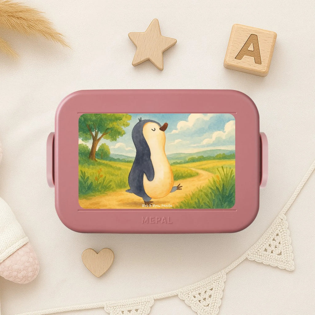 MEPAL Bentobox Pinguin marschieren Design Lunchbox, Brotdose, Bentobox, Pinguin, Schwester, Langschläfer, Frühaufsteher, Familie, Bruder, Pinguine