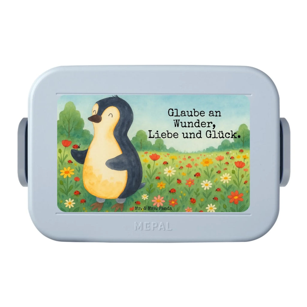 MEPAL Bentobox Pinguin Marienkäfer Design Lunchbox, Bentobox, Brotdose, Pinguin, Lebensfreude, Liebe, Wunder, Freude, Pinguine, Marienkäfer, Glück