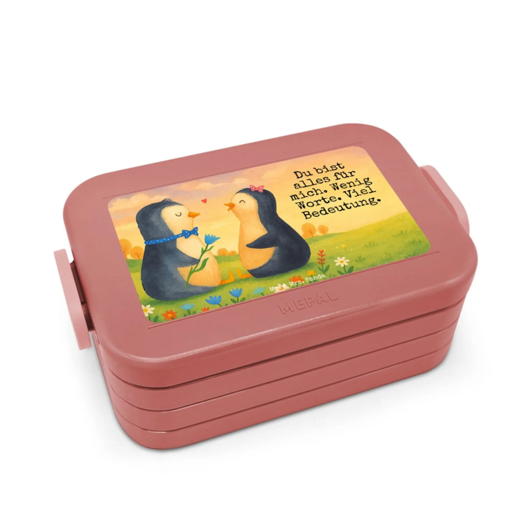 MEPAL Bentobox Pinguin Pärchen Design Bentobox, Brotdose, Lunchbox, Pinguin, Hochzeit, Pinguine, Hochzeitsgeschenk, Traumpaar, Liebe, Liebesgeschenk, Liebespaar, Jahrestag, große Liebe, Liebesbeweis, Hochzeitstag, Verlobung
