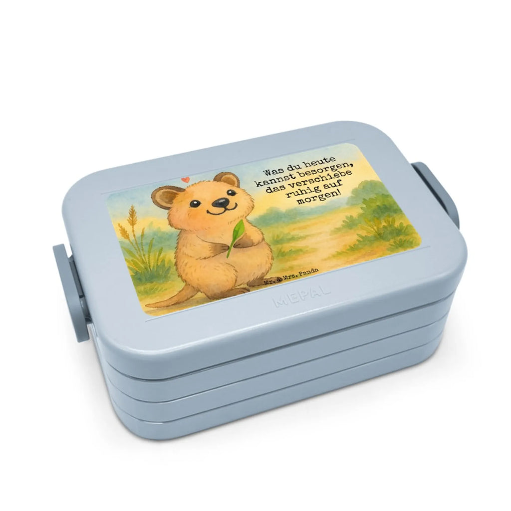 MEPAL Bentobox Quokka Happy Design Lunchbox, Brotdose, Bentobox, Tiermotive, Gute Laune, lustige Sprüche, Tiere, Lustiger Spruch, Aufschieberitis, Quokka, Niedliches Tier, Dinge erledigen, Verschieben