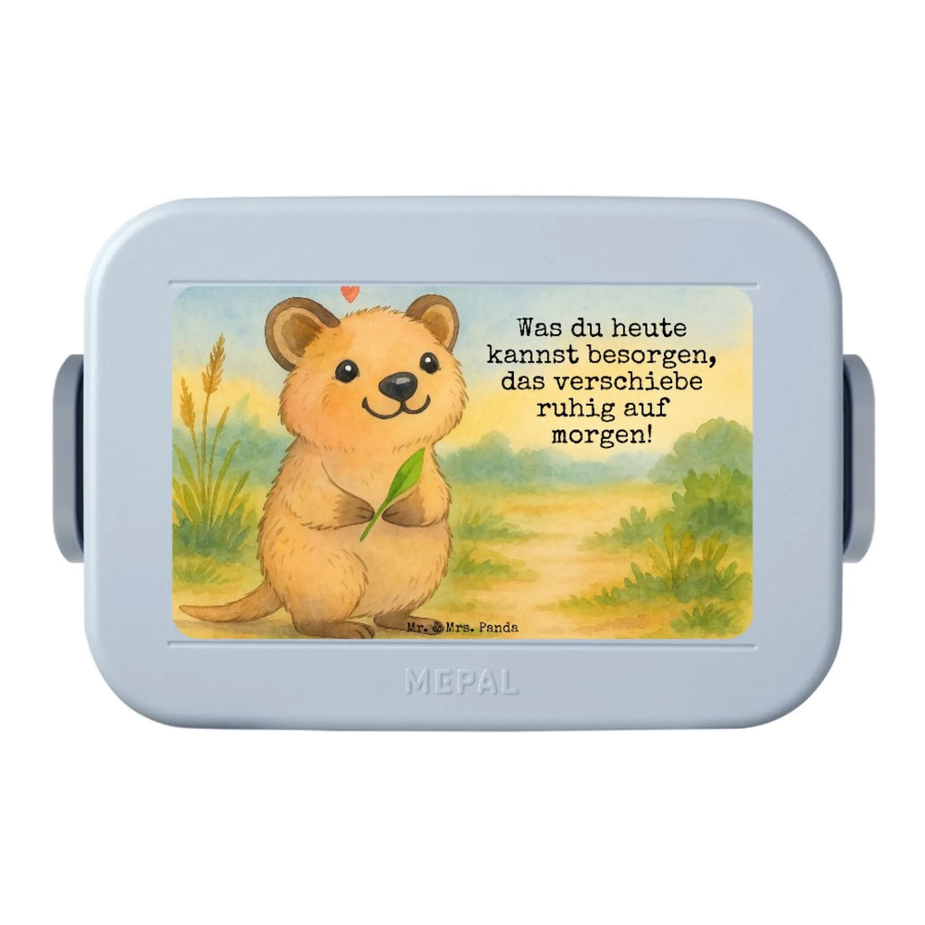MEPAL Bentobox Quokka Happy Design Lunchbox, Brotdose, Bentobox, Tiermotive, Gute Laune, lustige Sprüche, Tiere, Lustiger Spruch, Aufschieberitis, Quokka, Niedliches Tier, Dinge erledigen, Verschieben