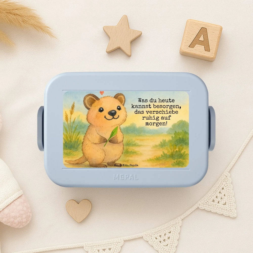 MEPAL Bentobox Quokka Happy Design Lunchbox, Brotdose, Bentobox, Tiermotive, Gute Laune, lustige Sprüche, Tiere, Lustiger Spruch, Aufschieberitis, Quokka, Niedliches Tier, Dinge erledigen, Verschieben