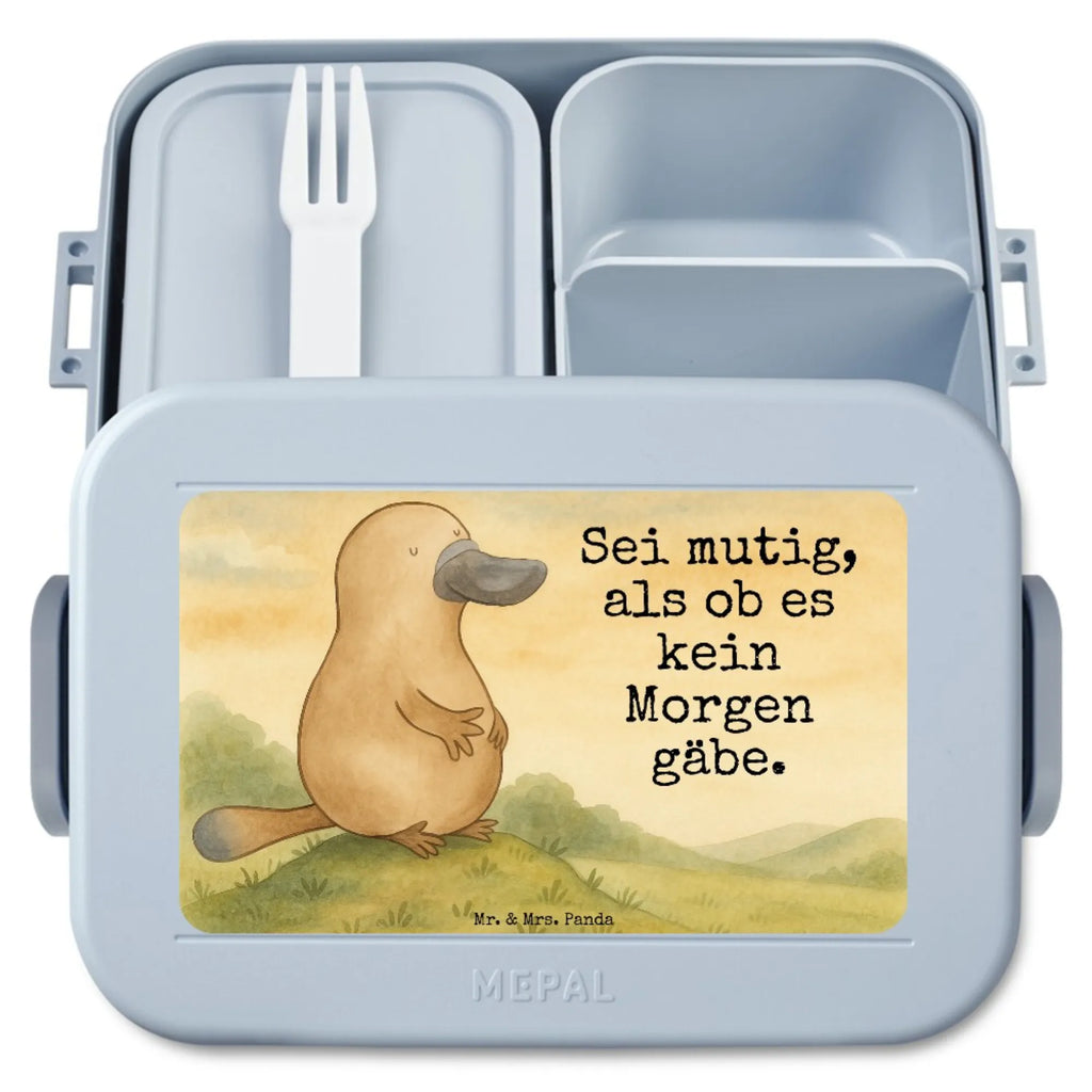 MEPAL Bentobox Schnabeltier Mut Design Brotdose, Bentobox, Lunchbox, Meerestiere, Meer, Urlaub, Schnabeltiere, Weltreise, Neustart, Büro, Neuanfang, Schnabeltier, Raodtrip, Arbeit, Motivation, mutig, Lebensweisheit, Mut, Training