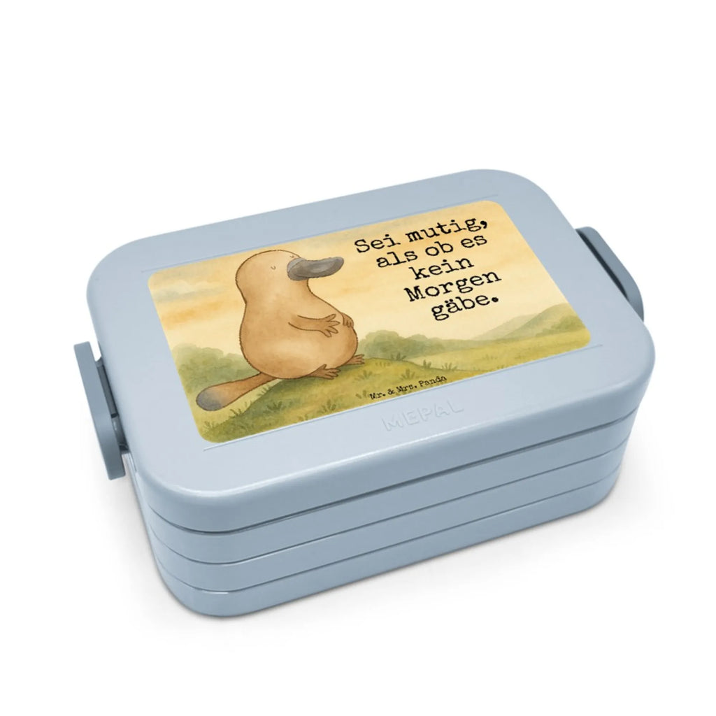 MEPAL Bentobox Schnabeltier Mut Design Brotdose, Bentobox, Lunchbox, Meerestiere, Meer, Urlaub, Schnabeltiere, Weltreise, Neustart, Büro, Neuanfang, Schnabeltier, Raodtrip, Arbeit, Motivation, mutig, Lebensweisheit, Mut, Training