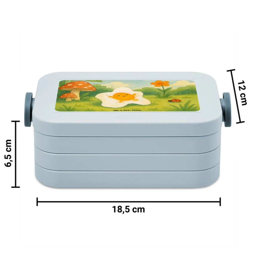 MEPAL Bentobox Spiegelei Ei Design Lunchbox, Bentobox, Brotdose, Tiermotive, Gute Laune, lustige Sprüche, Tiere, Ei, Glücklich, Tag, Spiegelei, Schön, Liebe