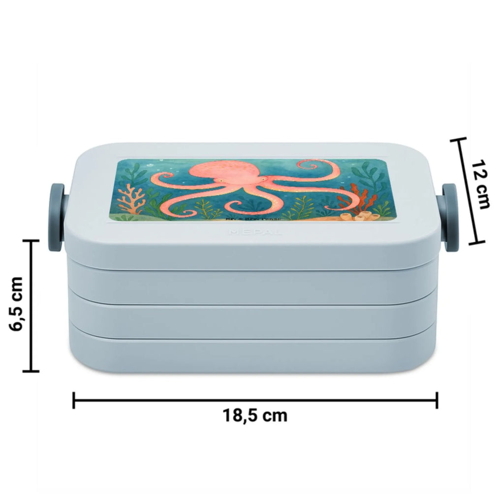 MEPAL Bentobox Tintenfisch Design Lunchbox, Bentobox, Brotdose, Tiermotive, Gute Laune, lustige Sprüche, Tiere, Meer, Wasser, Tintenfisch, Meerestier, Arme, Krake, Ozean