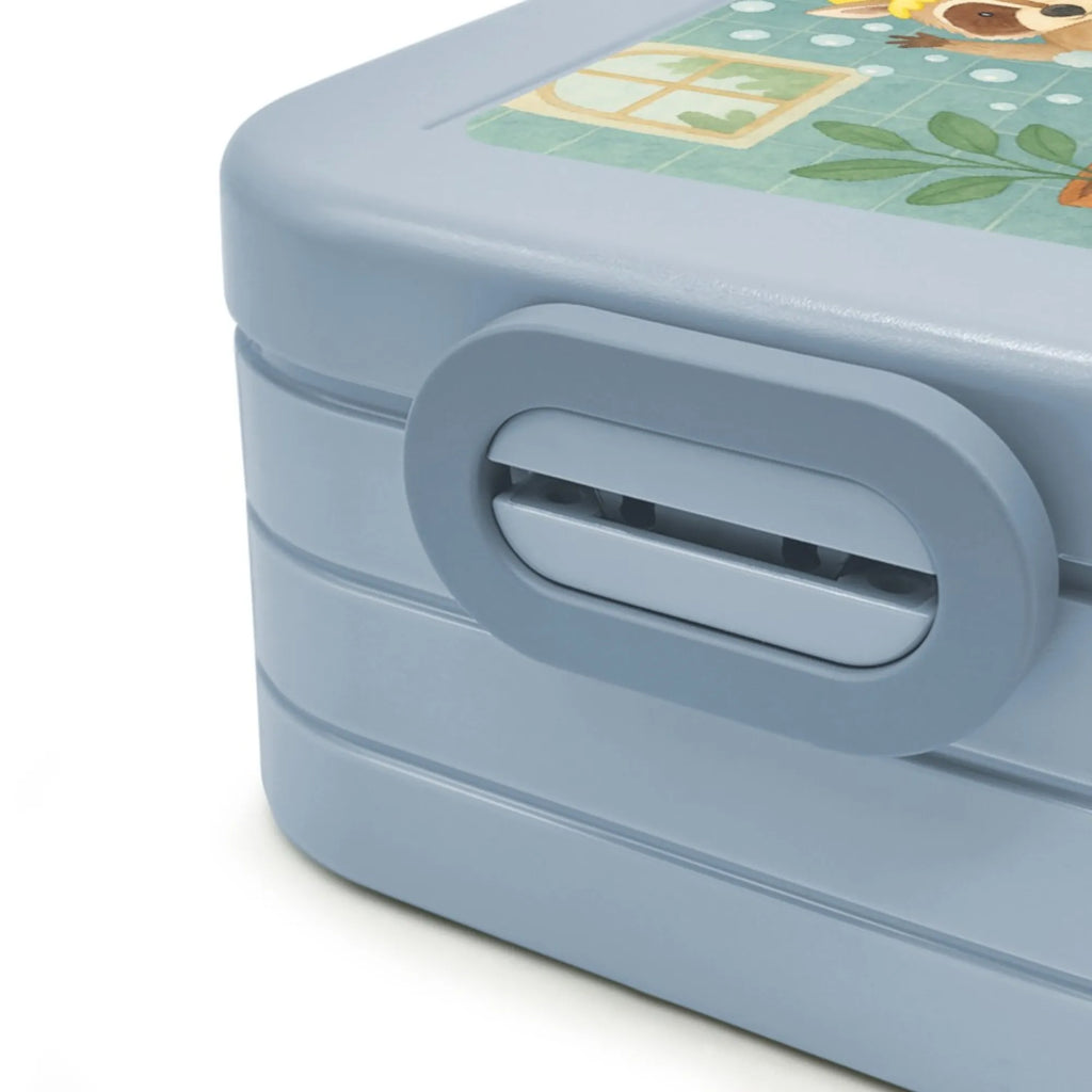 MEPAL Bentobox Waschbär Design Bentobox, Lunchbox, Brotdose, Tiermotive, Gute Laune, lustige Sprüche, Tiere, Plan, Waschbär, Tagträumen, waschen, Fröhlich, Seifenblasen