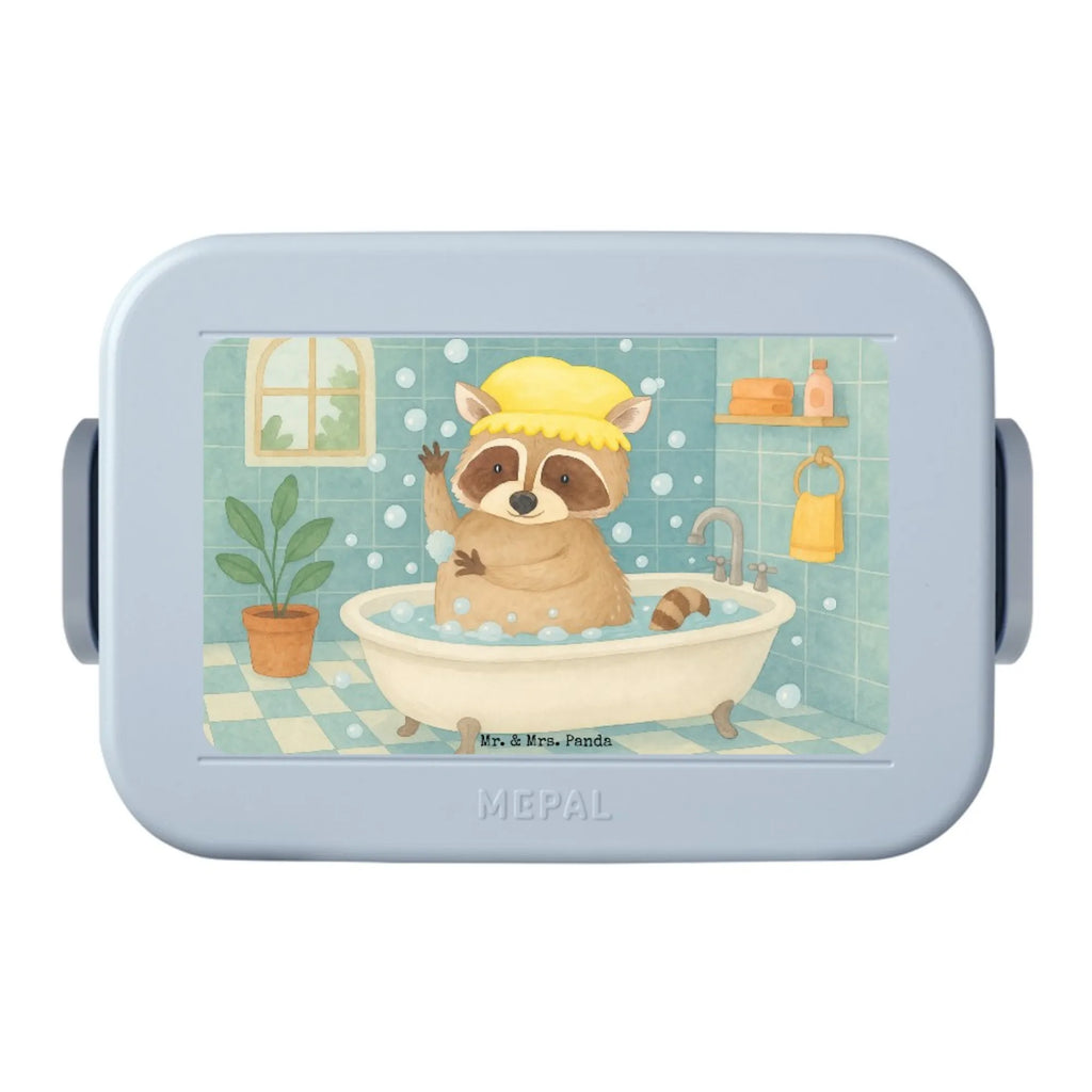 MEPAL Bentobox Waschbär Design Bentobox, Lunchbox, Brotdose, Tiermotive, Gute Laune, lustige Sprüche, Tiere, Plan, Waschbär, Tagträumen, waschen, Fröhlich, Seifenblasen