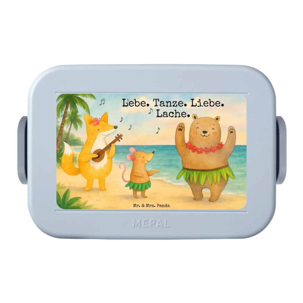 MEPAL Bentobox Waldtiere Aloha Design Brotdose, Lunchbox, Bentobox, Tiermotive, Gute Laune, lustige Sprüche, Tiere, Wald, Tanzen, Leben, Hase, Lachen, Aloha, Waldtiere, Bär, Igel, Musik