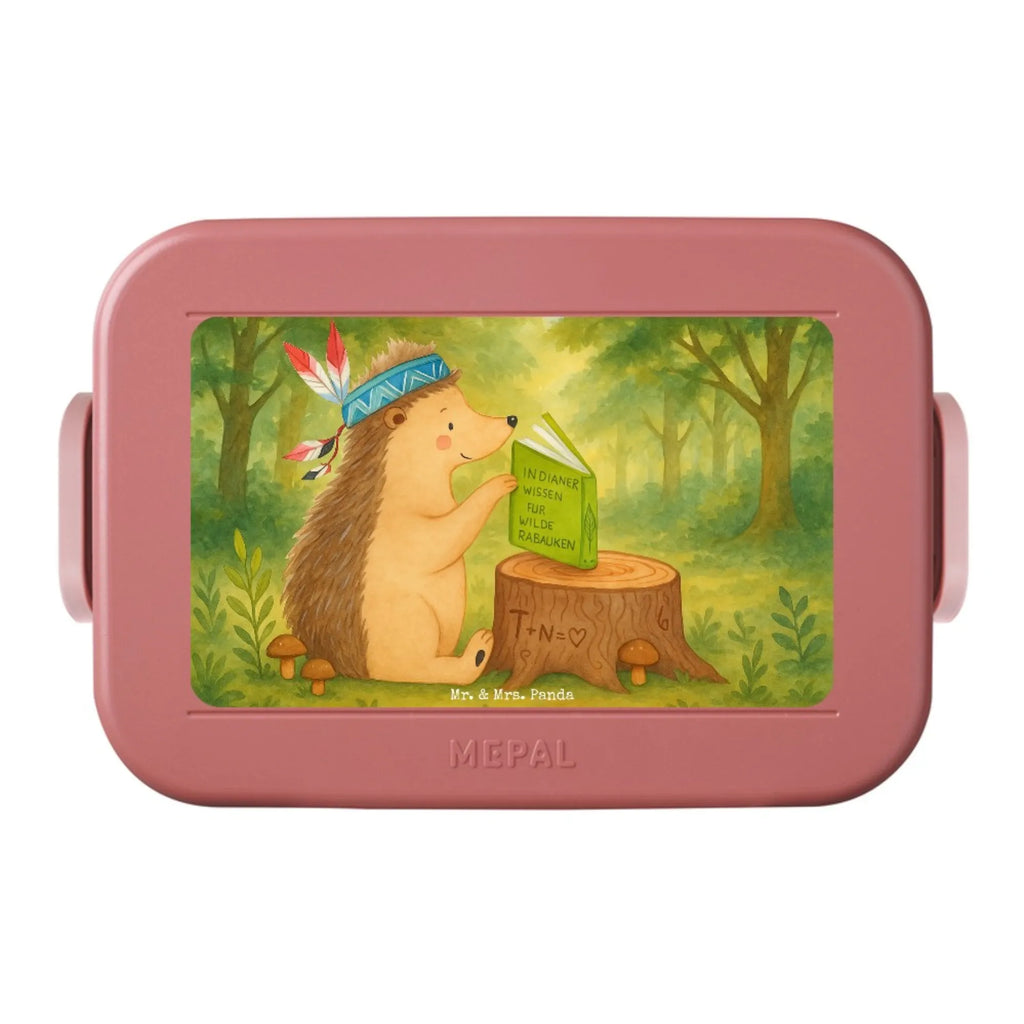 MEPAL Bentobox Igel Federschmuck Design Brotdose, Bentobox, Lunchbox, Waldtiere, Tiere, Lagerfeuer, Indianer, Camping, Igel, Abenteuer