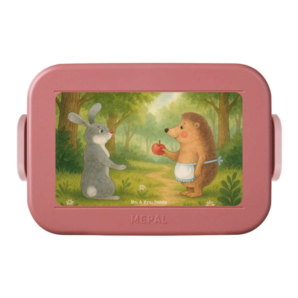 MEPAL Bentobox Hase Igel Design Lunchbox, Brotdose, Bentobox, Tiermotive, Gute Laune, lustige Sprüche, Tiere, Spruch romantisch, Trösten, Liebe Spruch, Igel und Hase, Trennungsschmerz, Herzschmerz, Liebeskummer Geschenk, Hase, Igel