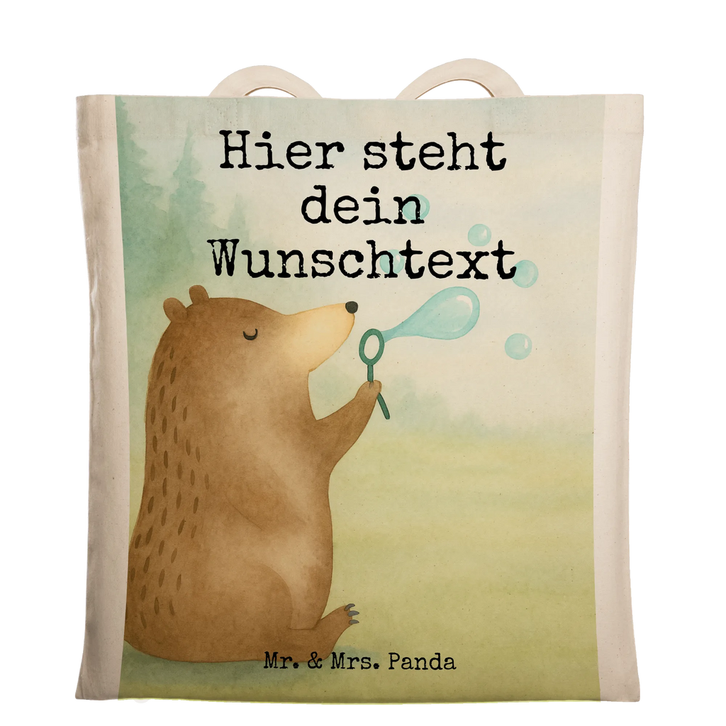 Personalised tote bag bear soap bubbles Design bear, teddy, teddy bear, cuddly toy, Soap Bubbles Bear Funny Being Happy Sad Happy
