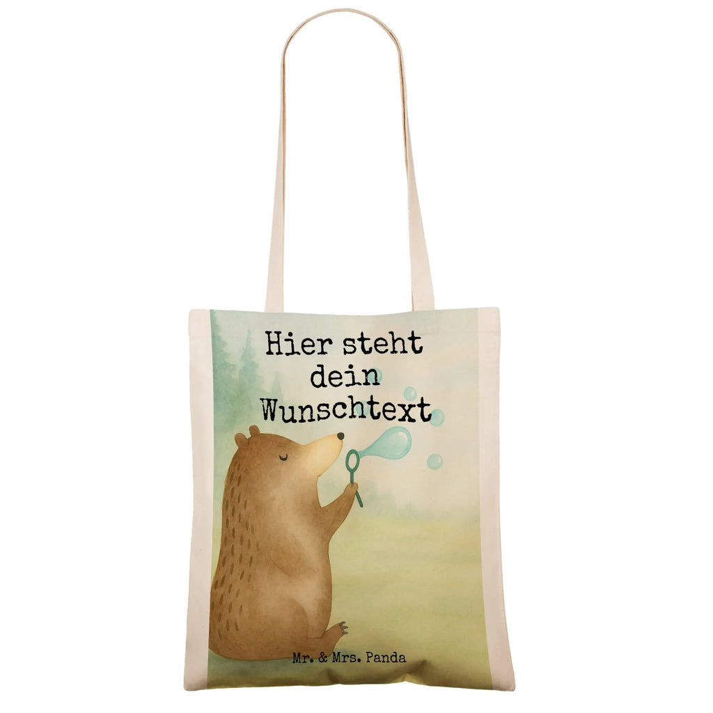 Personalised tote bag bear soap bubbles Design bear, teddy, teddy bear, cuddly toy, Soap Bubbles Bear Funny Being Happy Sad Happy