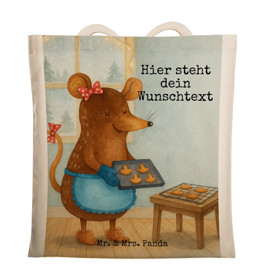 Personalised tote bag Mouse Cookies Design Winter, Christmas, Christmas time, snow, christmas baking, mouse, christmas cookies, christmas, chaosqueen, baking, winter, cookies