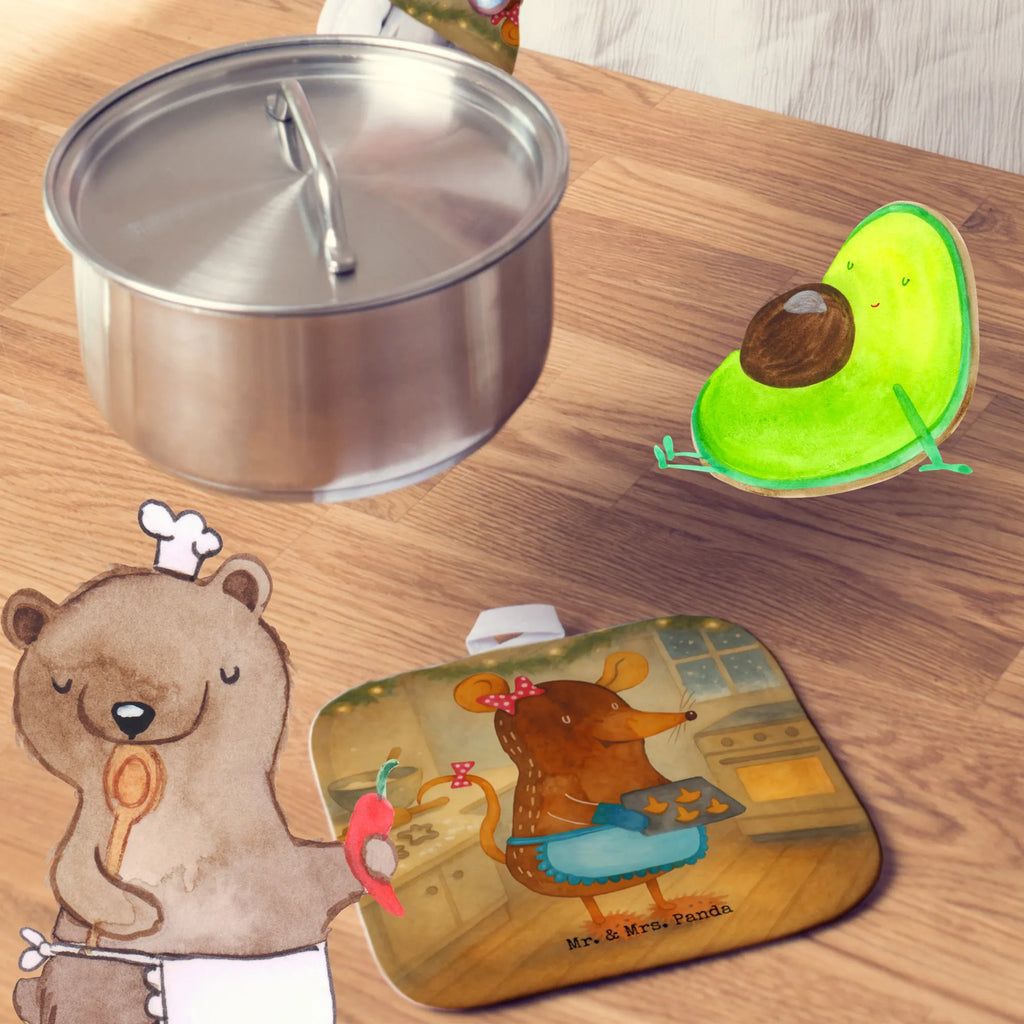 2-elementowy zestaw podkładek pod garnki Mysz ciastka Design Zima, Boże Narodzenie, dekoracje świąteczne, Mikołaj, Adwent, Wigilia, zimowy motyw