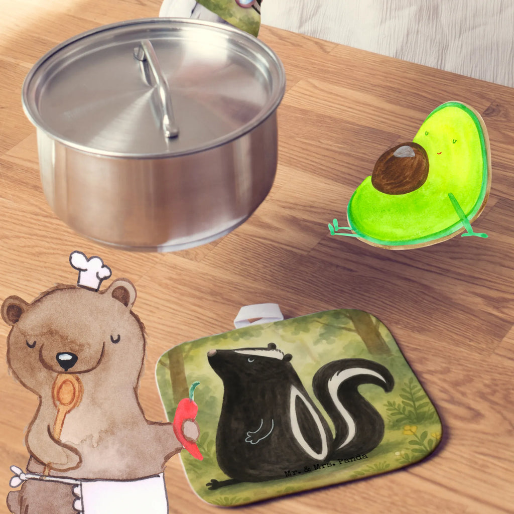 2-elementowy zestaw podkładek pod garnki skunks siedzenie Design Stinktier, Skunk