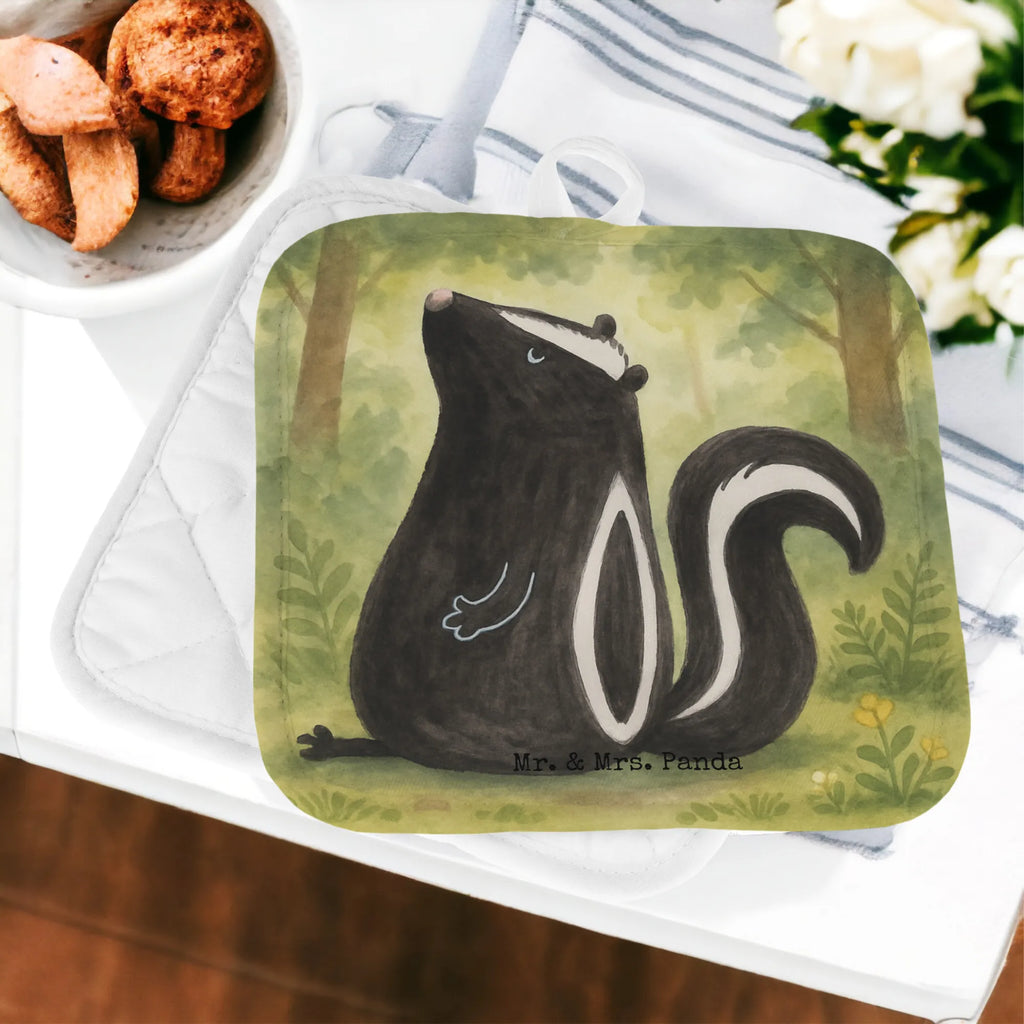 2-elementowy zestaw podkładek pod garnki skunks siedzenie Design Stinktier, Skunk