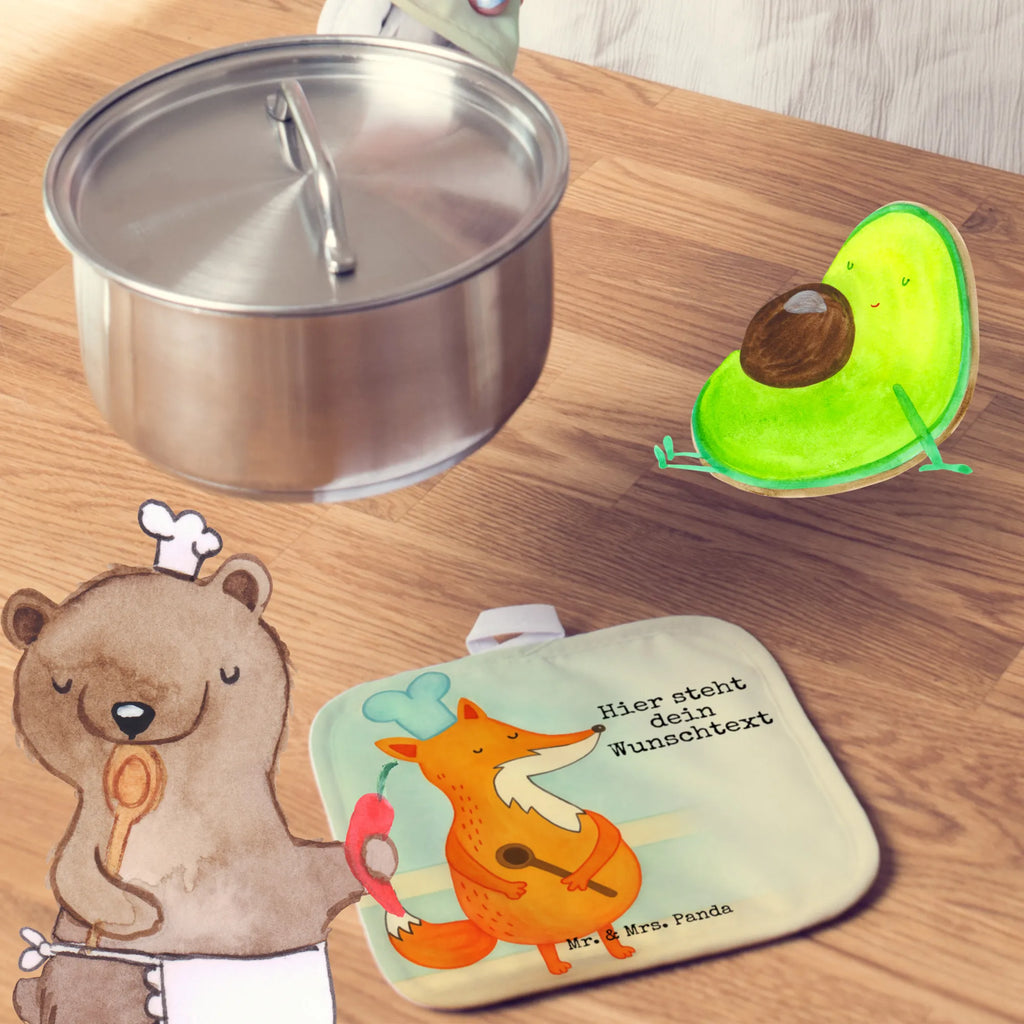 Spersonalizowane rękawice kuchenne lis kucharz Design Lis