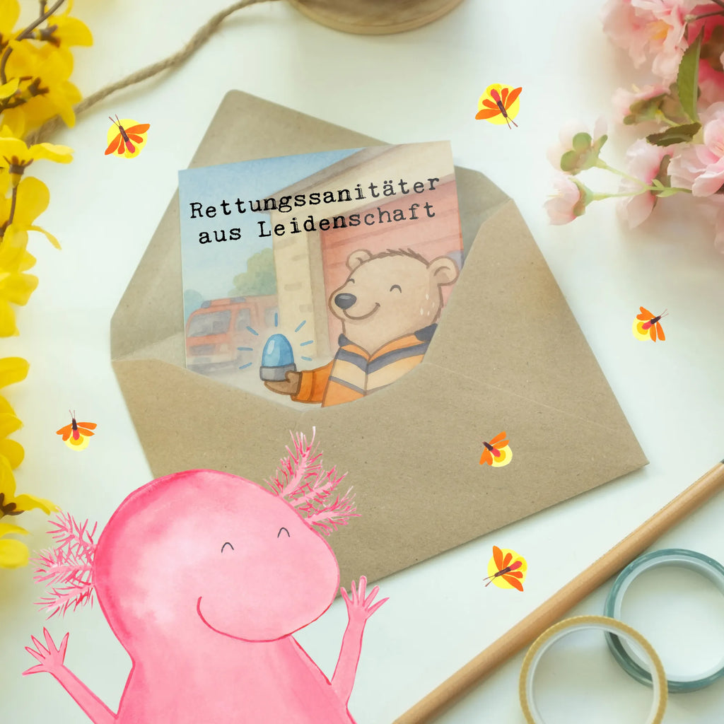 Greetings card Paramedic Passion Design invitation card, folding card, greeting card, wedding card, birthday card, gift, gift idea, best, farewell gift, passing exam, anniversary, retirement, promotion, job start, sayings, funny, profession