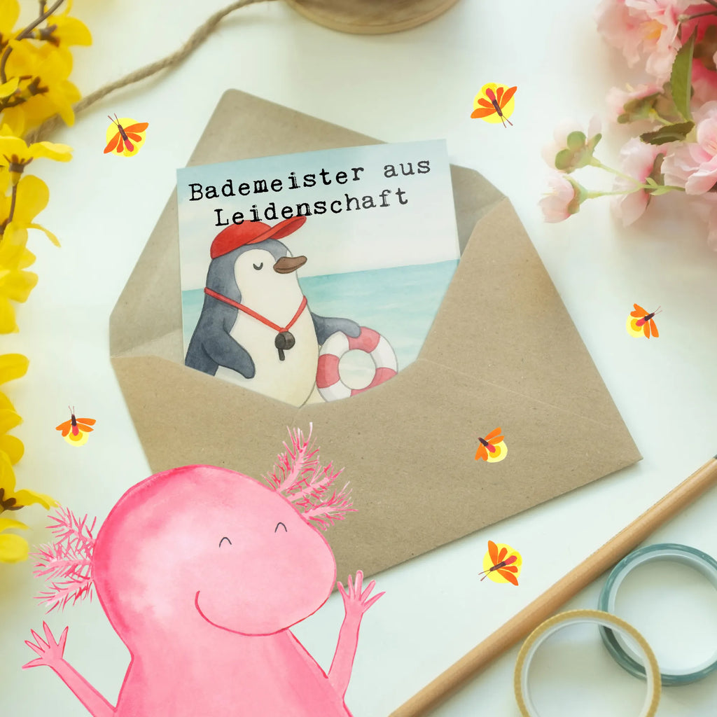 Greetings card Lifeguard Passion Design greeting card, wedding card, invitation card, birthday card, folding card, gift, gift idea, best, farewell gift, passing exam, anniversary, retirement, promotion, job start, sayings, funny, profession