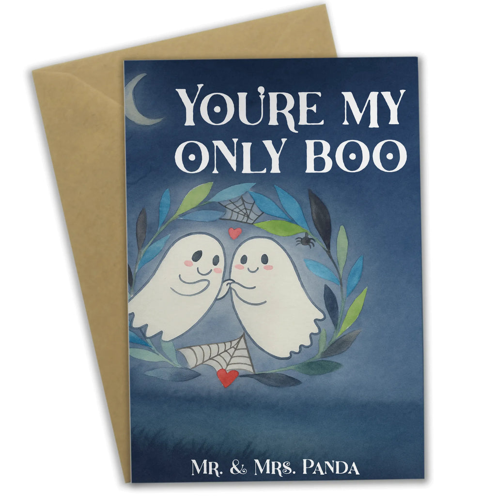 Grußkarte Gespenster  Liebe  Design Glückwunschkarte, Einladungskarte, Grußkarte, Ansichtskarten, Klappkarte, Geburtstagskarte, Karte, Hochzeitskarte, Halloween, Deko, Martinssingen, Dekoration, Geschenke, Schenken, Gespenst, Verliebt, Paar