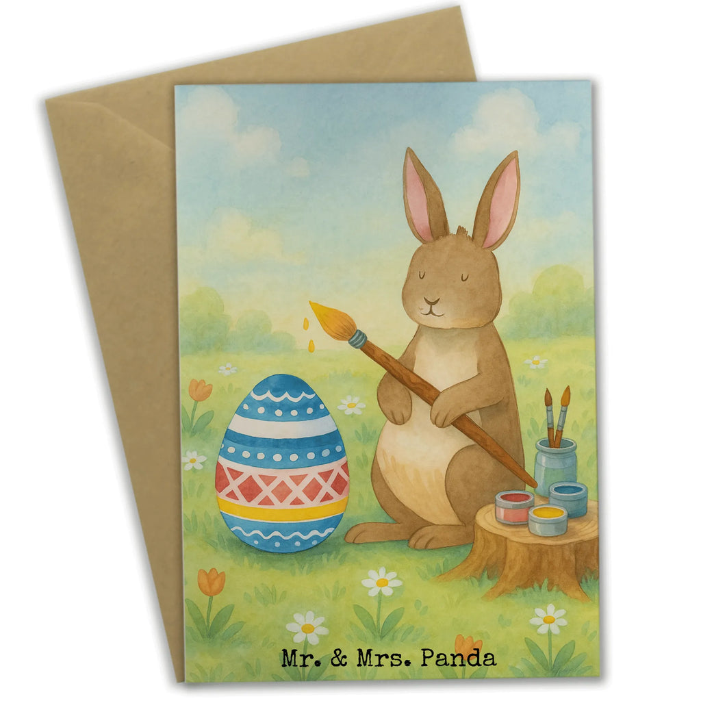 Greetings card Hare painting eggs Design birthday card, folding card, greeting card, invitation card, wedding card, Easter, Easter bunny, rabbit, painted Easter eggs, Easter greetings, Easter flower, Happy Easter, egg painting, Easter egg