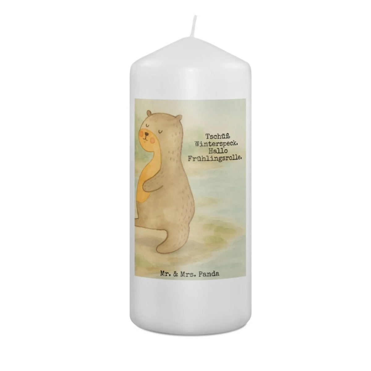 Candle otter Belly Design animal lover, marten, sea otter, European otter, water mammal, aquatic animal, baby otter, predator, water, otter gifts, gift ideas for animal lovers, animal, mammal, water animal, gifts for people in love, Otter Sea Otter Lake Otter