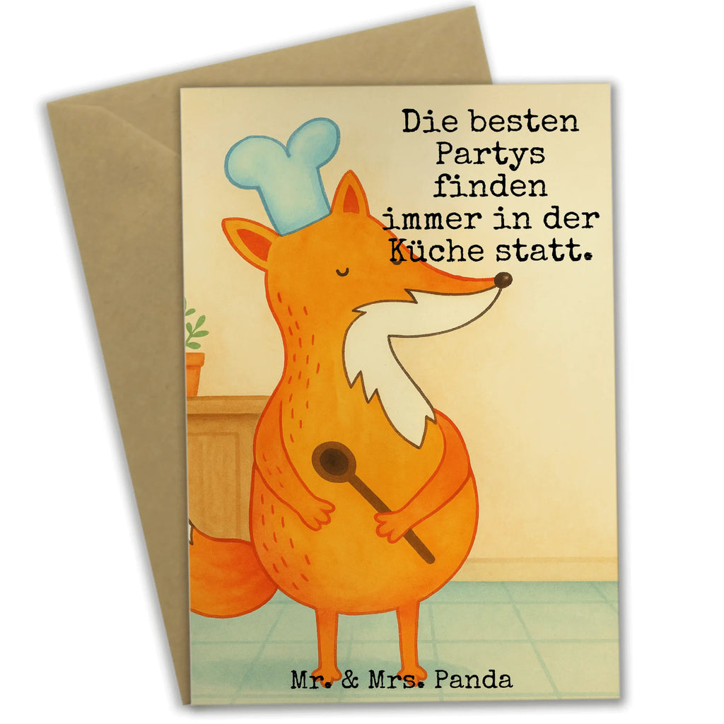 Grußkarte Fuchs Koch Design Grußkarte, Klappkarte, Einladungskarte, Glückwunschkarte, Hochzeitskarte, Geburtstagskarte, Karte, Ansichtskarten, Fuchs, Füchse, Koch Geschenk, Küche Spruch, Küche Deko, Köche, Bäcker, Party Spruch, Spruch lustig, witzig