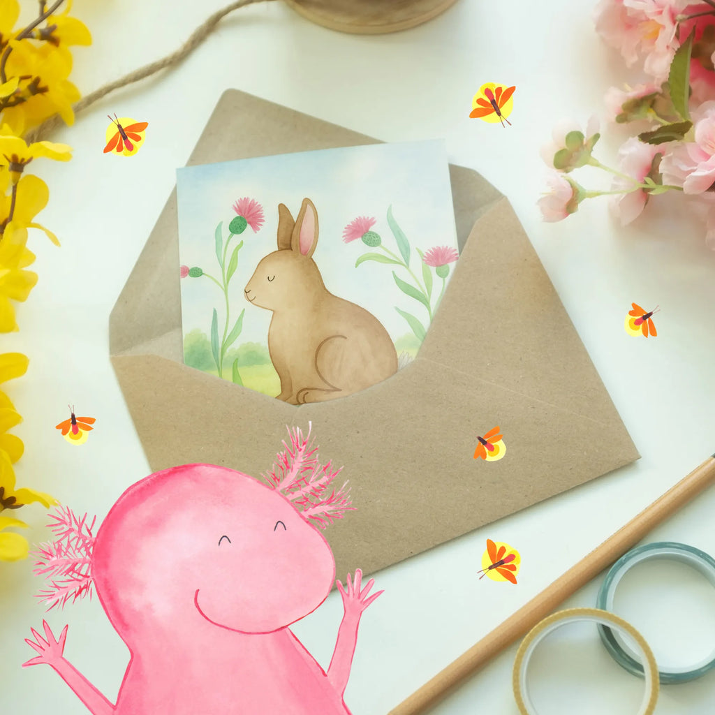 Greetings card Hare Sit Design greeting card, birthday card, folding card, wedding card, invitation card, Easter, Easter bunny, Happy Easter, Easter flower, Hare, Easter greetings, Greetings, Rabbit, Love