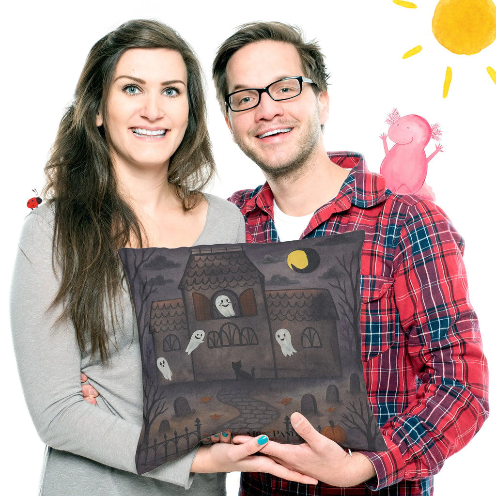 Cushion Ghosts Villa Design cushion, Pillow, bedroom, 40 x 40, pillows, 40x40, soft, pillow case, couch, sofa, pad, settee, bed, fluffy, Halloween, decoration, Martin singing, decor, gifts, giving