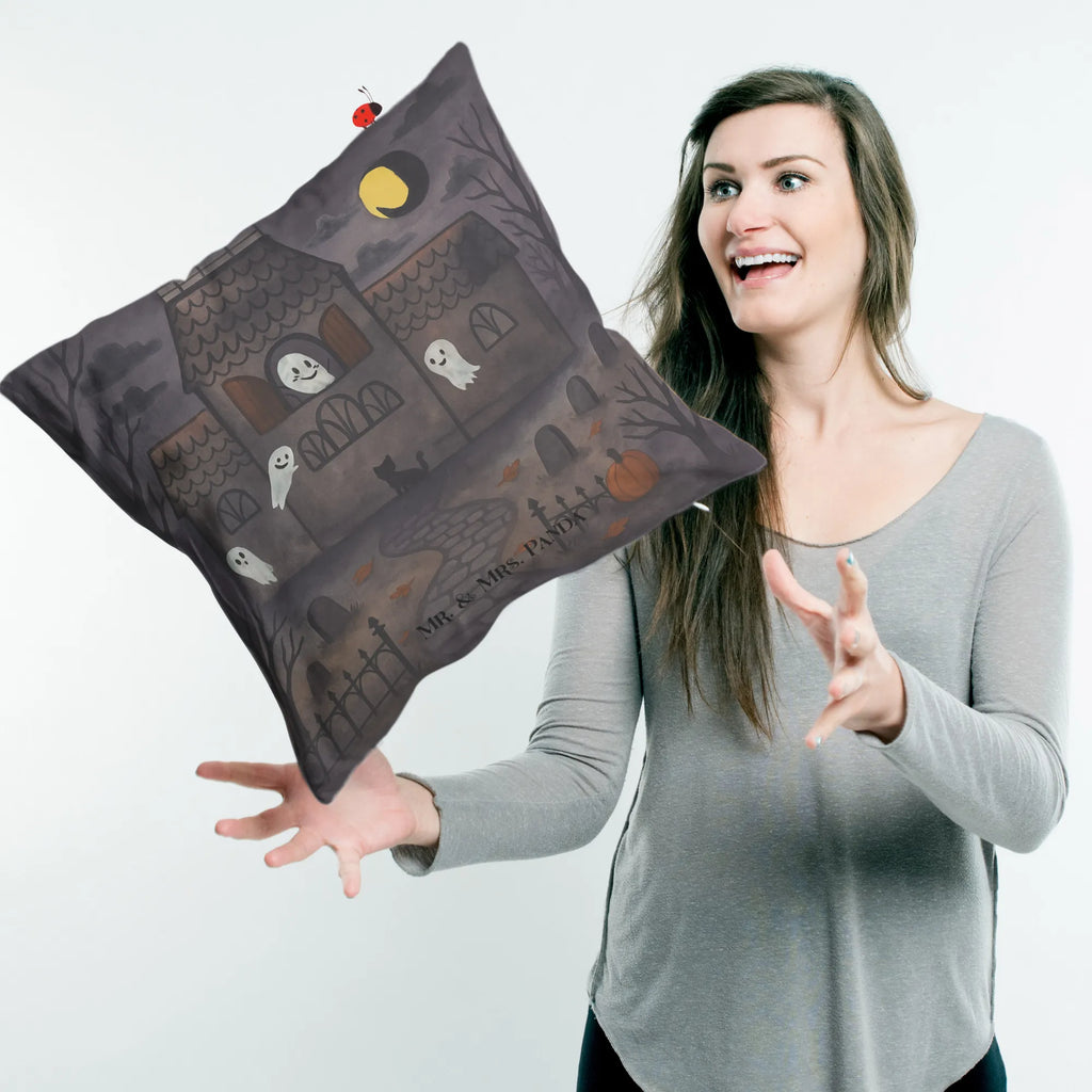 Cushion Ghosts Villa Design cushion, Pillow, bedroom, 40 x 40, pillows, 40x40, soft, pillow case, couch, sofa, pad, settee, bed, fluffy, Halloween, decoration, Martin singing, decor, gifts, giving