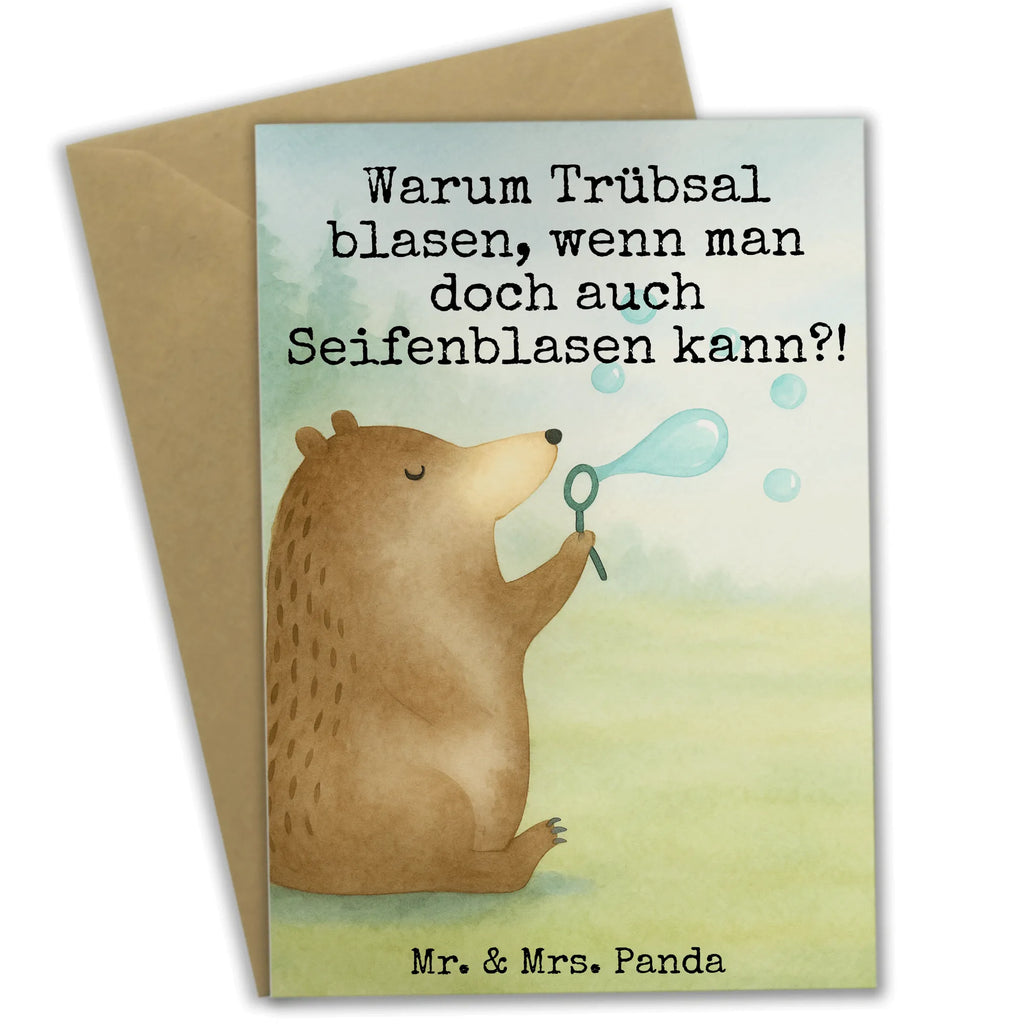 Greetings card bear soap bubbles Design Grußkarte, Klappkarte, Einladungskarte, Glückwunschkarte, Hochzeitskarte, Geburtstagskarte, Karte, Ansichtskarten, Bär, Teddy, Teddybär, Seifenblasen Bär Lustig Sein Glücklich Traurig Happy