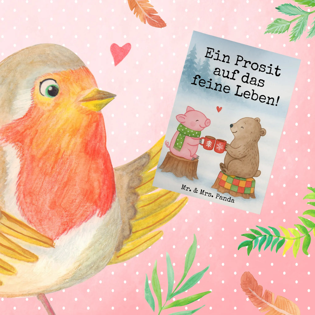 Grußkarte Glühschwein Sause Design Grußkarte, Geburtstagskarte, Hochzeitskarte, Klappkarte, Karte, Ansichtskarten, Glückwunschkarte, Einladungskarte, Winter, Weihnachten, Weihnachtsdeko, Nikolaus, Advent, Heiligabend, Wintermotiv, Prost, Weihnachtszeit, Schwein, Bär, Alles Gute