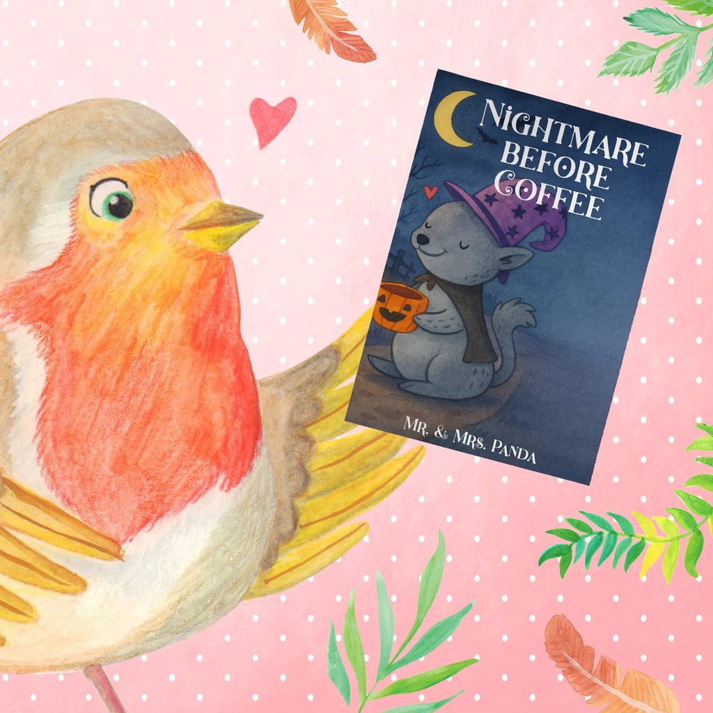 Grußkarte Kater Kaffee Design Geburtstagskarte, Ansichtskarten, Glückwunschkarte, Grußkarte, Hochzeitskarte, Einladungskarte, Klappkarte, Karte, Halloween, Deko, Martinssingen, Dekoration, Geschenke, Schenken, Kater, Kaffee, Hexe, Magie