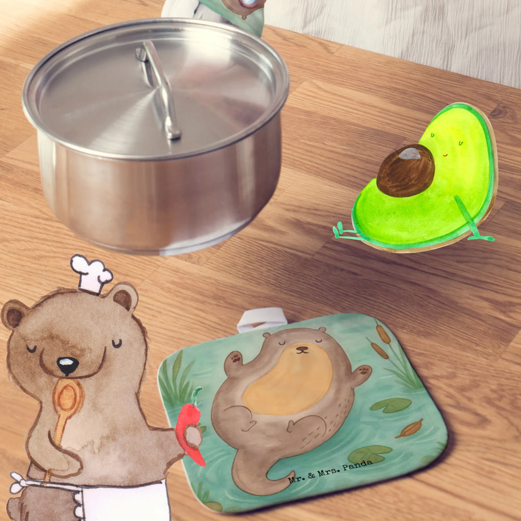 2-elementowy zestaw podkładek pod garnki wydra Przytulić Design Kuna, wydra, morska wydra