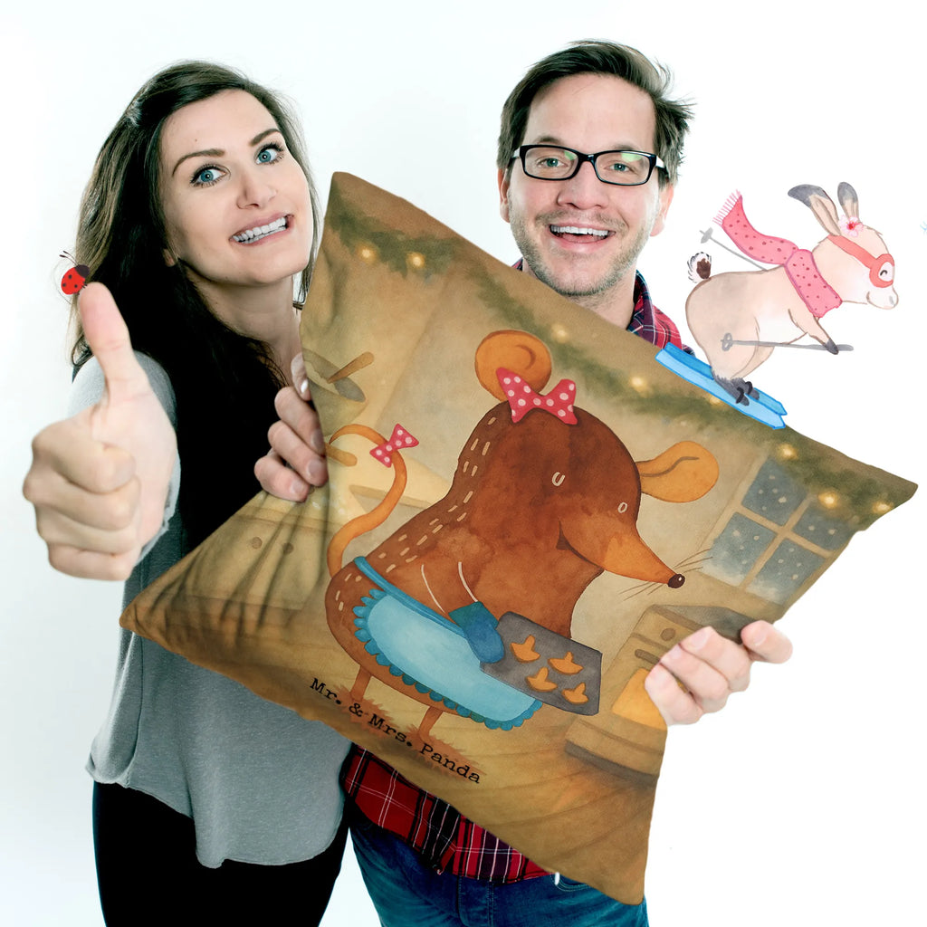 40x40 poduszka Mysz ciastka Design Zima, Boże Narodzenie, dekoracje świąteczne, Mikołaj, Adwent, Wigilia, zimowy motyw