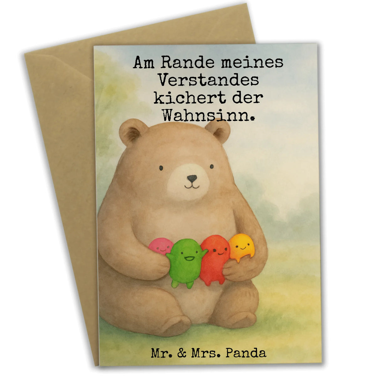Grußkarte Bär Gefühl Design Beileidskarte, hochzeitskarten, vatertagskarte, Klappkarte, dankeskarten, Glückwunschkarte, einladungskarten, babykarte, osterkarten, kommunionskarte, glückwunschkarten, Grußkarten, firmungskarte, valentinstagskarte, abiturkarte, Motivkarte, weihnachtskarten, genesungskarte, Grußkarte, spruchkarte, jubiläumskarte, neujahrskarte, osterkarte, Teddy, Bär, Teddybär, Verrückt, Durchgedreht, Wahnsinn