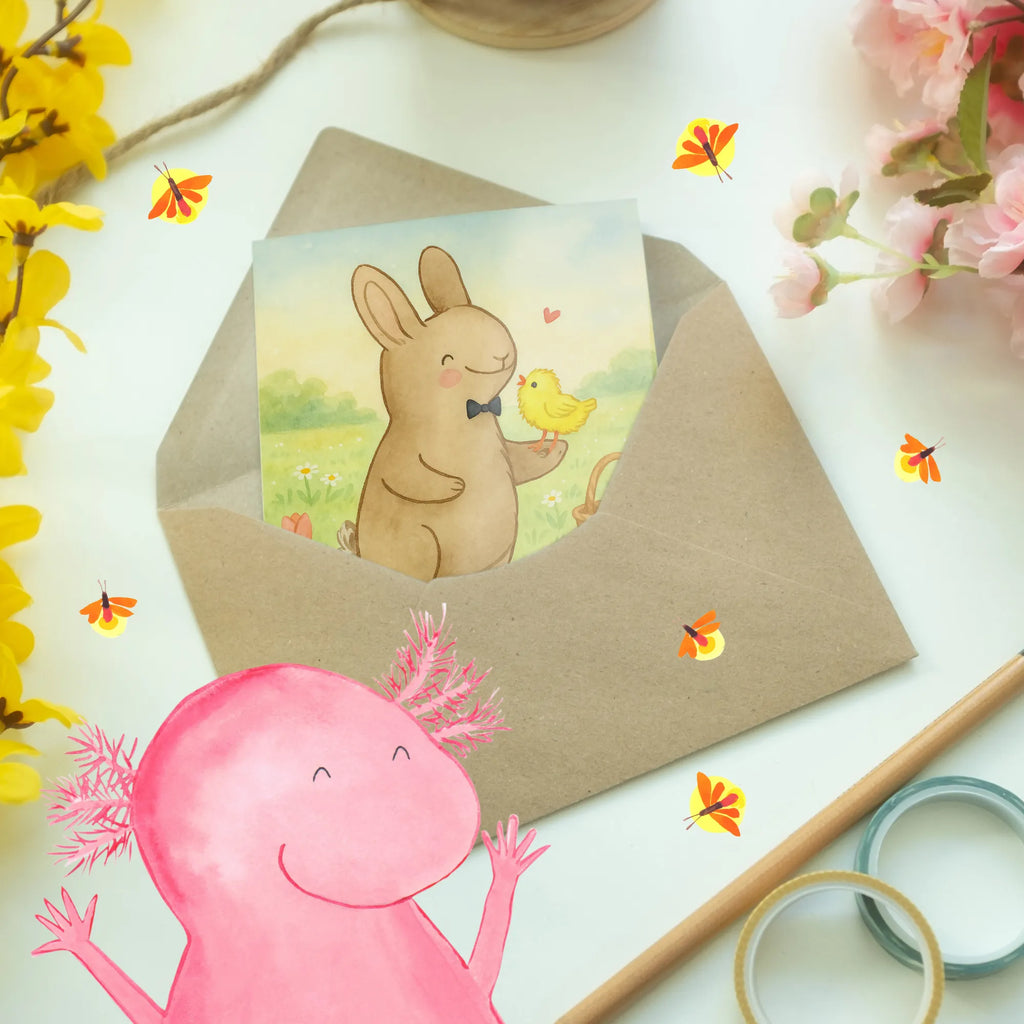 Kartka okolicznościowa królik pisklę Design Hochzeitskarte, Geburtstagskarte, Glückwunschkarte, Karte, Ansichtskarten, Klappkarte, Einladungskarte, Grußkarte, Ostern, Osterhase, Ostergeschenke, Osternest, Osterdeko, Geschenke zu Ostern, Ostern Geschenk, Ostergeschenke Kinder, Ostern Kinder